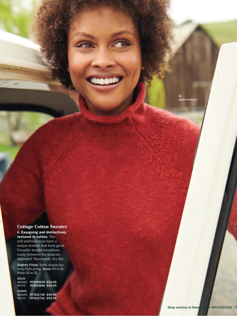 L.L. Bean Cream Turtleneck Sweater - Women's Rolled Neck - Picture 8 of 8